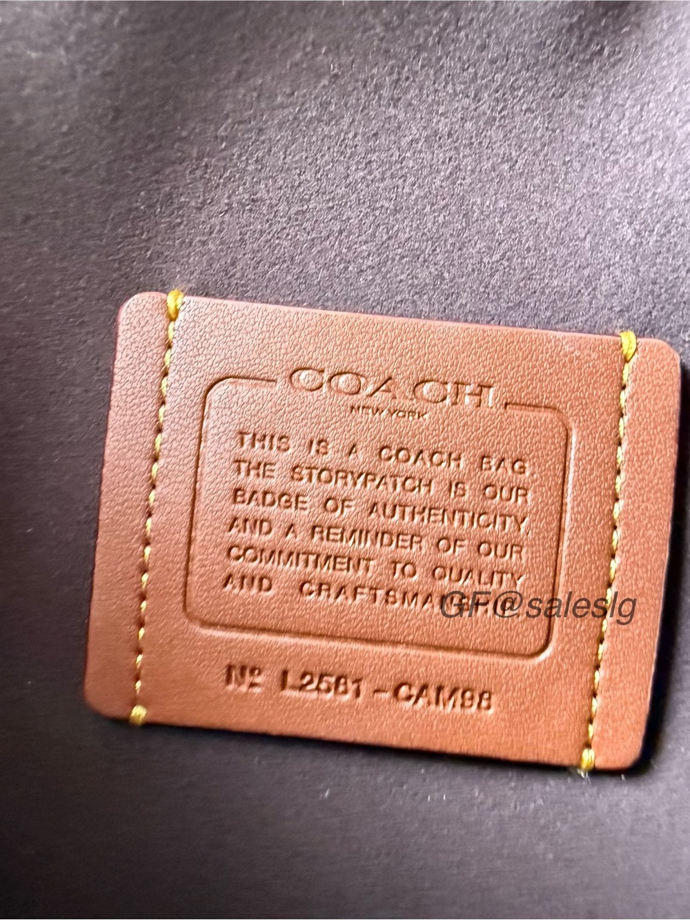Coach Soft Tabby Shoulder & Crossbody Bag GENUINE LEATHER Gold/Maple CAM98 NWT - Picture 9 of 14